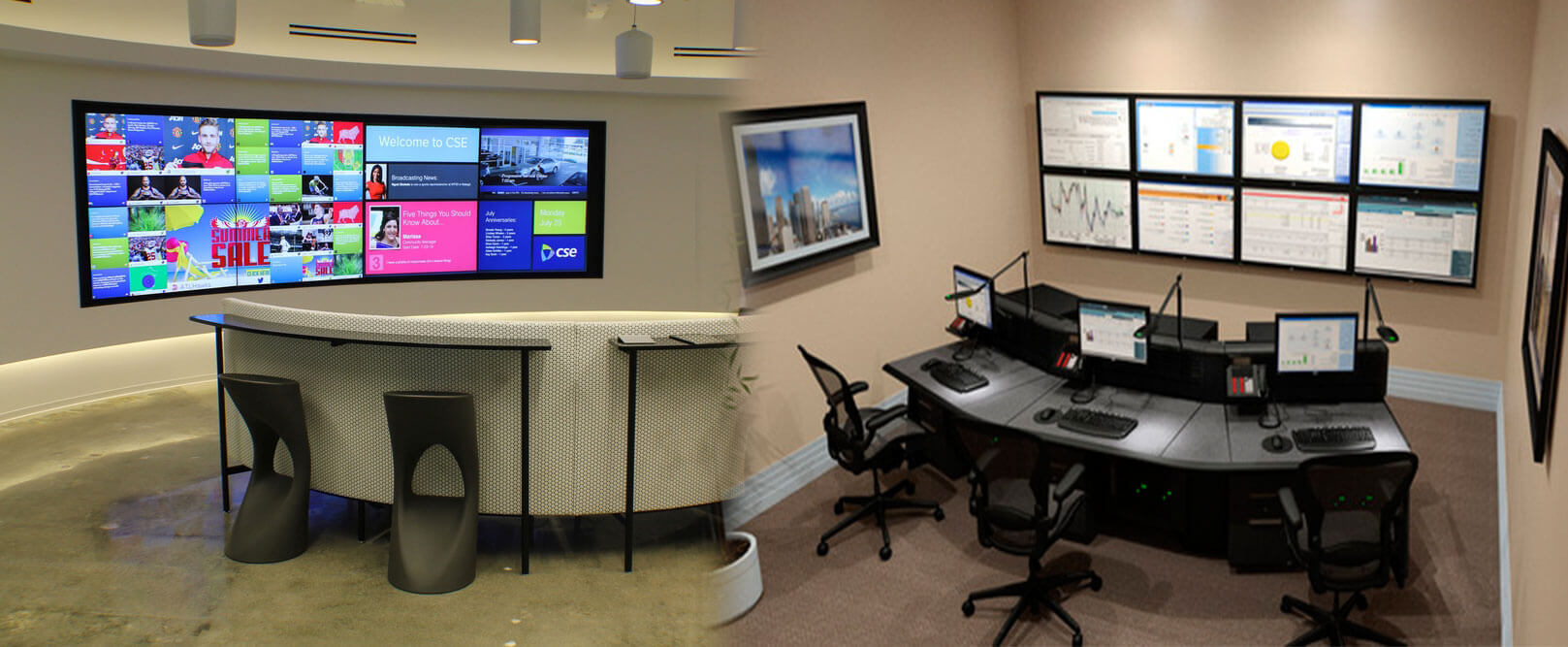 Soporte de pared videowall para 8 pantallas o monitores Soporte de pared videowall para 8 pantallas o monitores